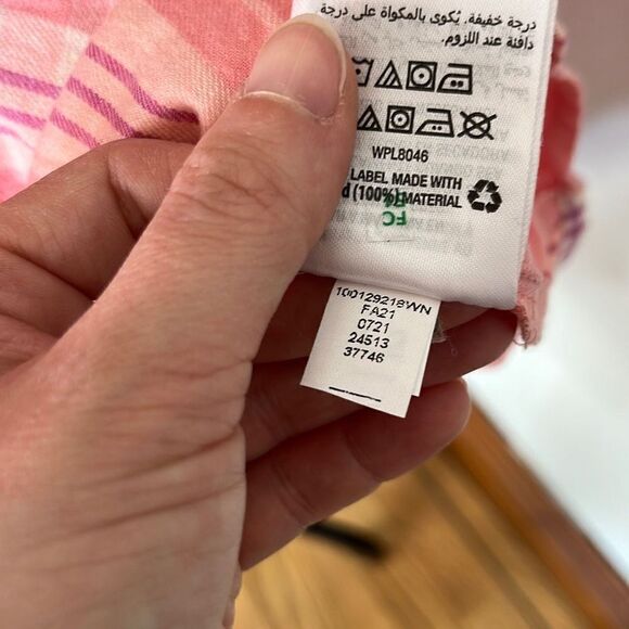 Style & Co Womens Shirt Button Down Long Sleeve Plaid Pink Size 3X NWT - Picture 11 of 11